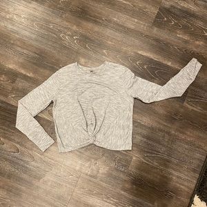 Gray Athleta Cropped Top